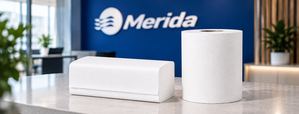 Бумажные полотенца Merida для офисов, HoReCa и организаций